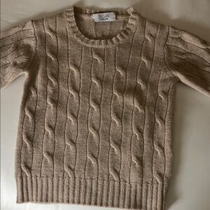 Women's Cable Knit Sweater - Beige